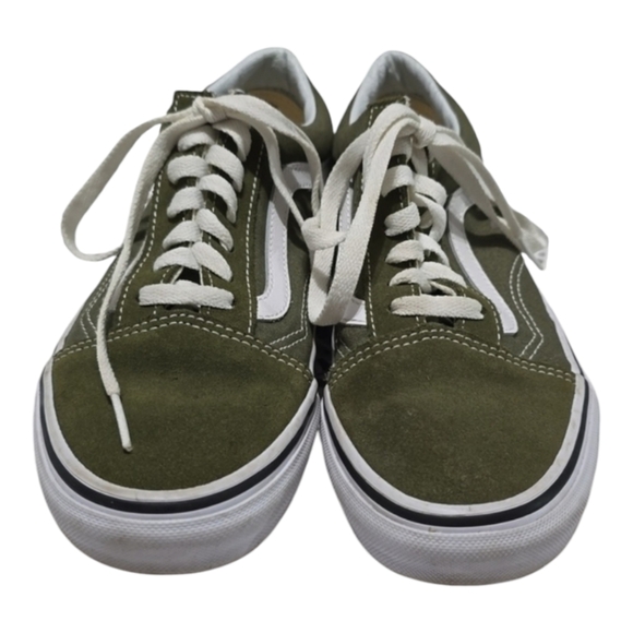 Vans Old Skool canvas green size womans 5.5 - Picture 2 of 9